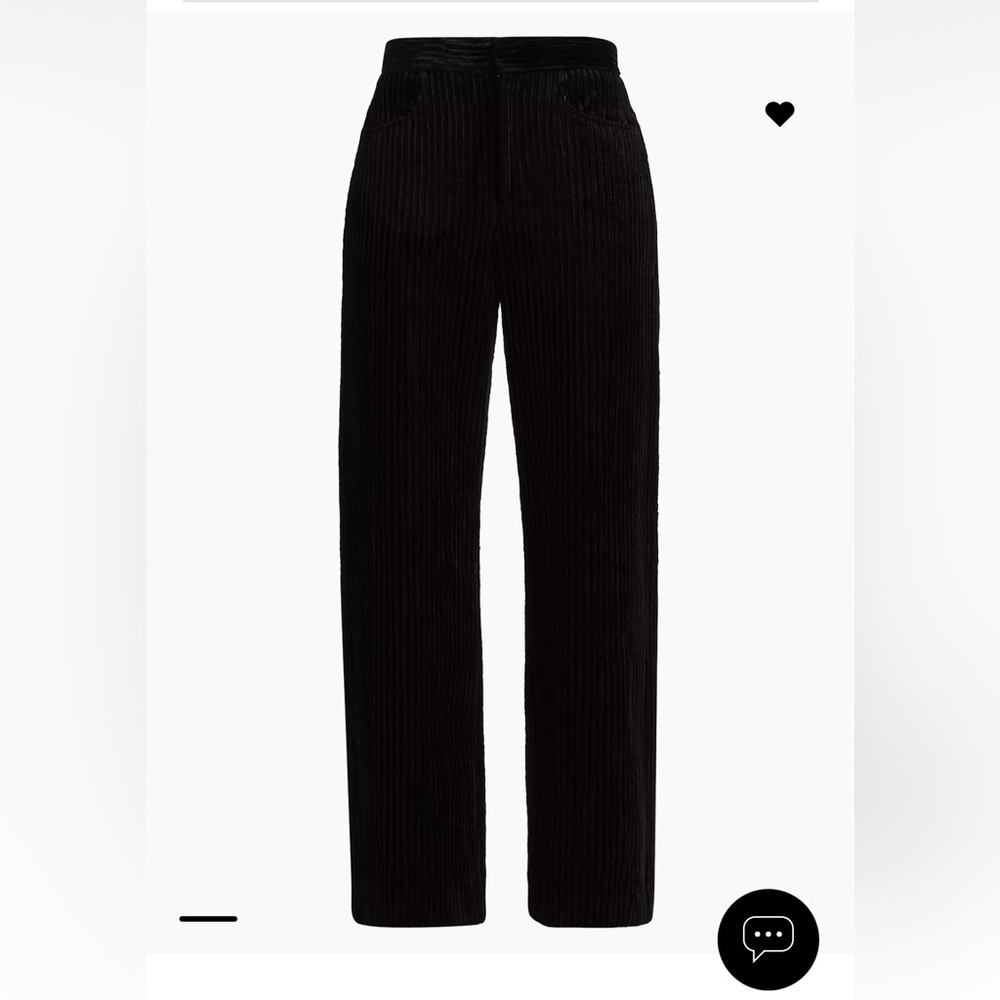 Isabel Marant Black Corduroy Pants